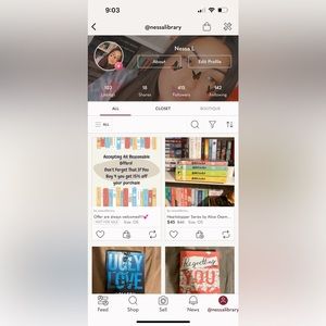 If you are interested in purchasing books follow my other account for books!